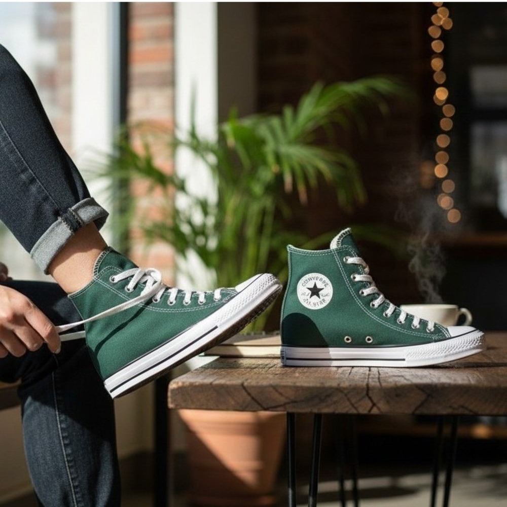 Converse Sneakers - Dark Green - Women's 10.5